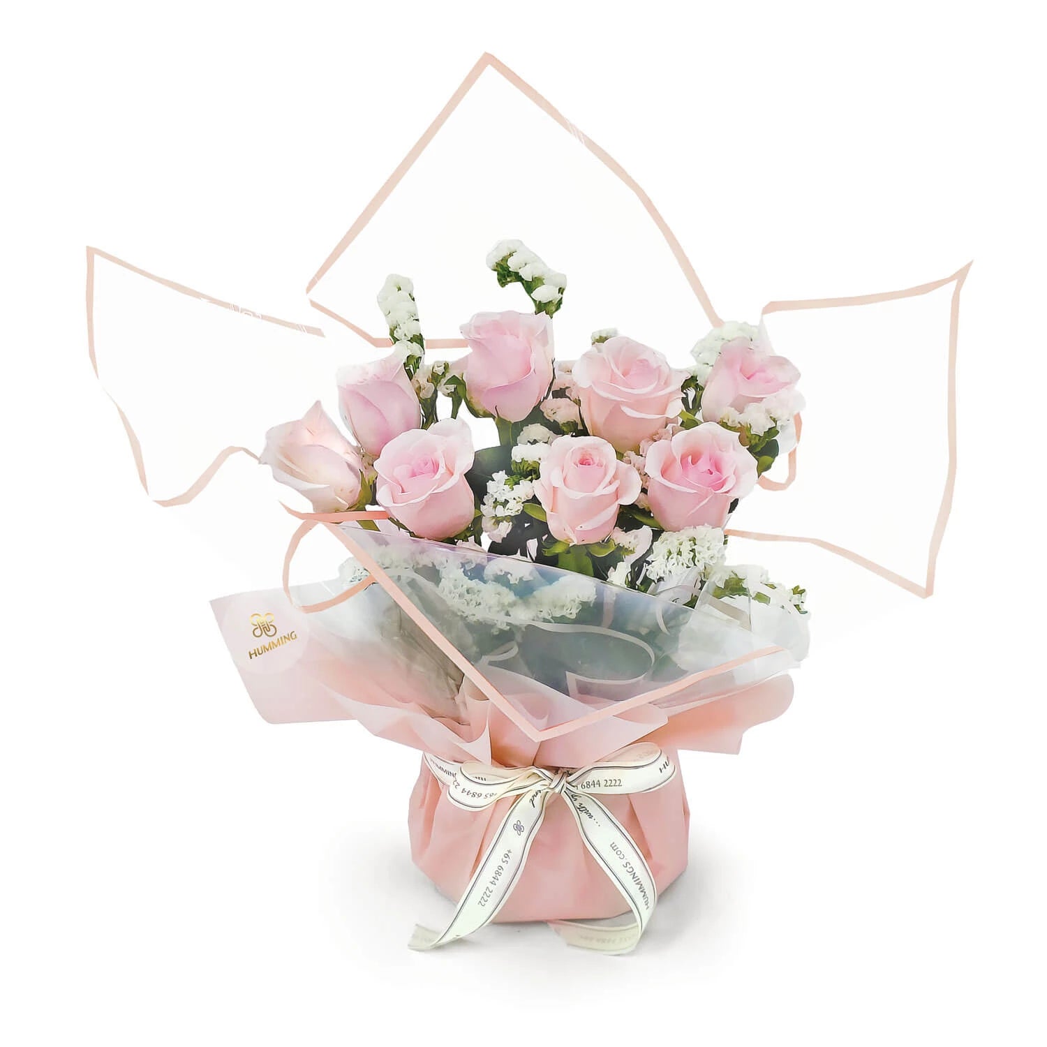 Pink Rose Reverie Hand Bouquet