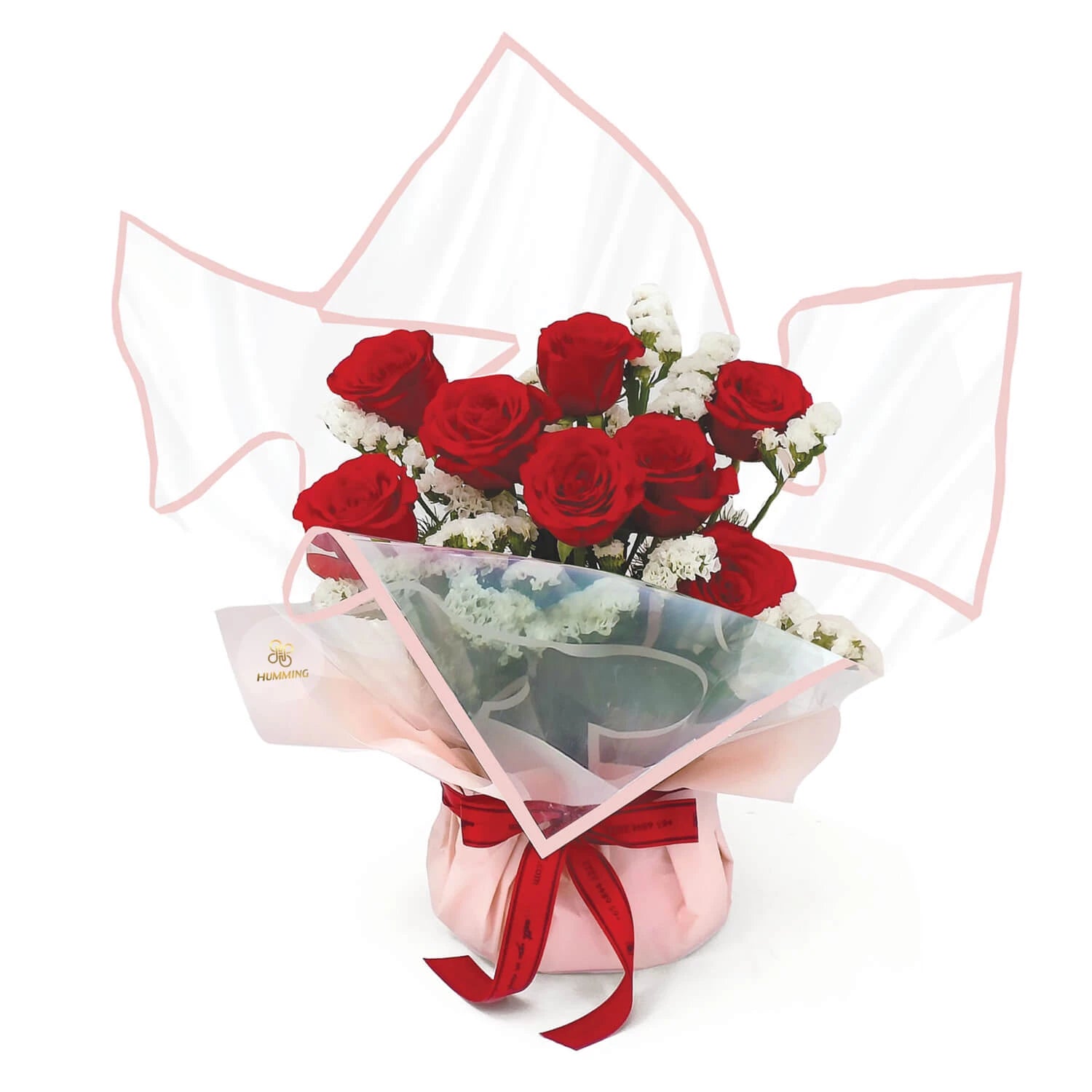 Red Rose Reverie Hand Bouquet