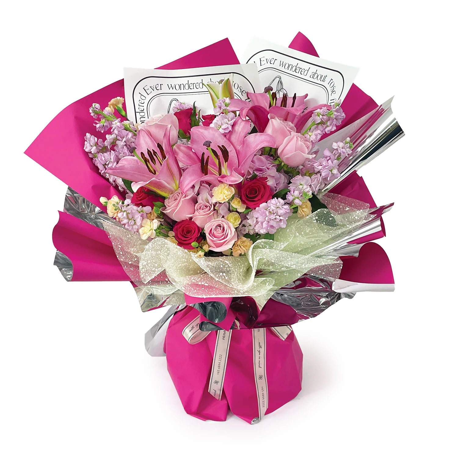 Hot Pink Crush Hand Bouquet