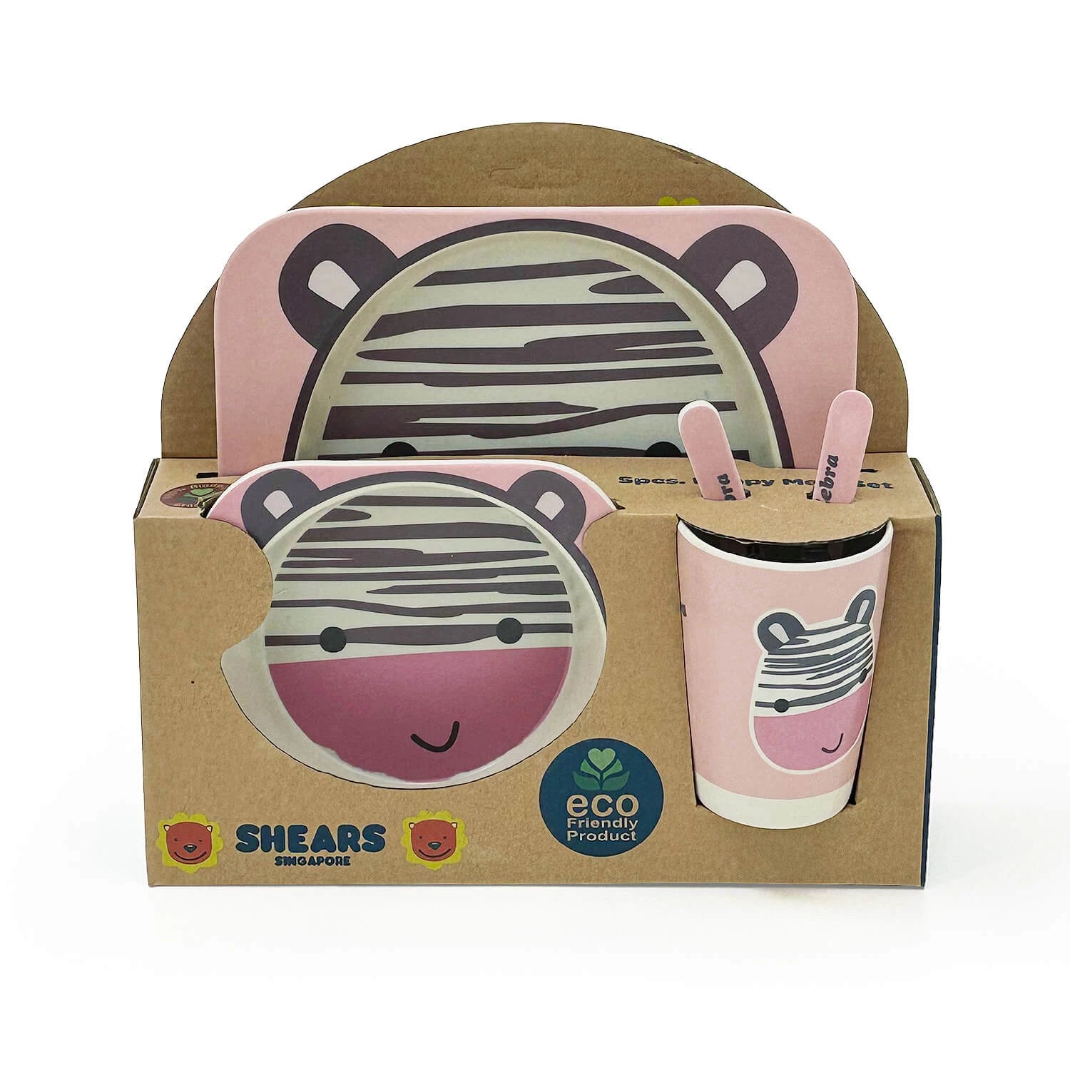 5PCS BAMBOO FEEDING SET (Assorted Design)