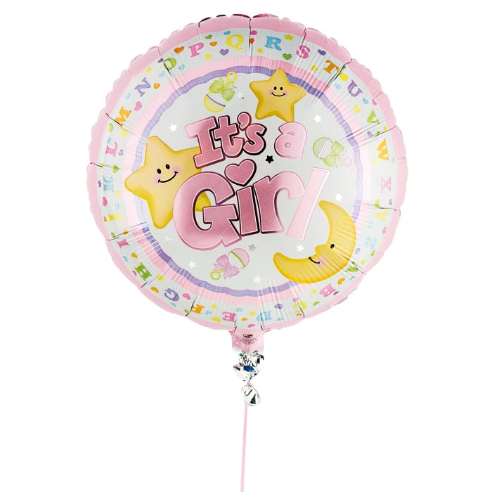 18" BABY GIRL FOIL BALLOON (Assorted design)