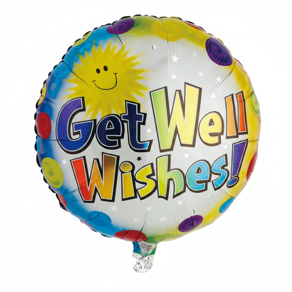 18" GET WELL FOIL BALLOON (Assorted Design)