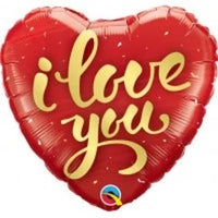 18" HEART I LOVE YOU BALLOON (Assorted Design)