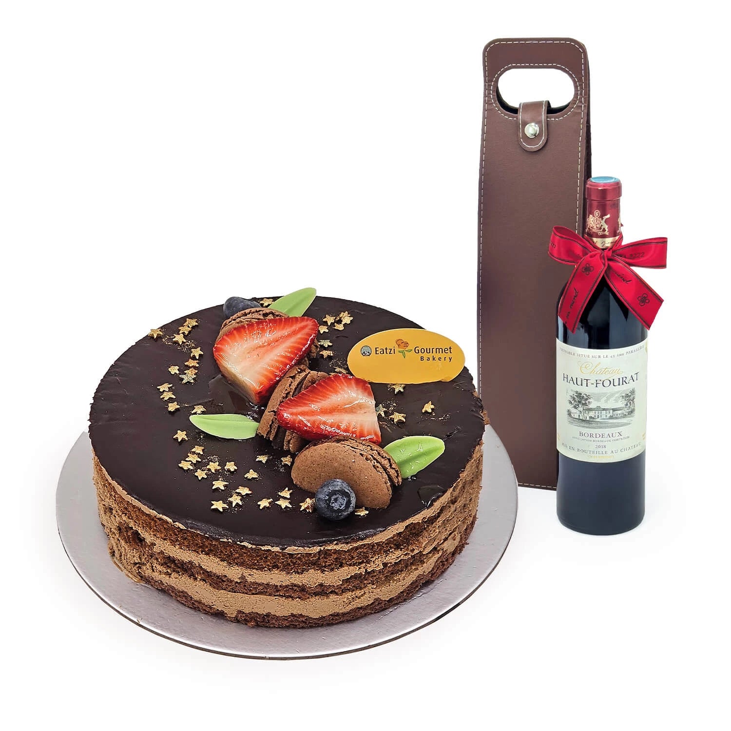 Jolly Celebration (Royal Chocolate Mousse Cake + Wine)