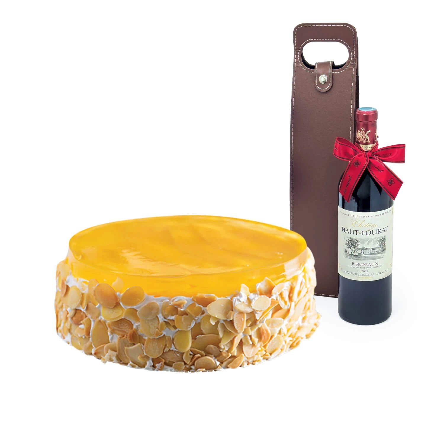 Jolly Celebration (Mango Mousse Cake + Wine)