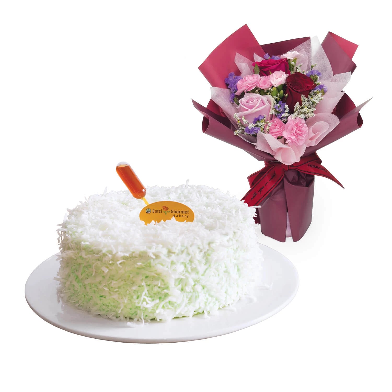 Jolly Celebration (Ondeh Ondeh Cake + Bouquet)
