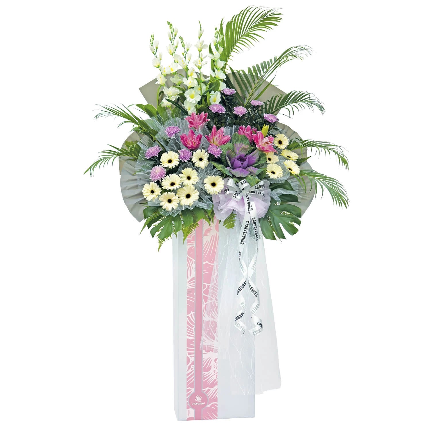 Peaceful Garden Condolence Wreath