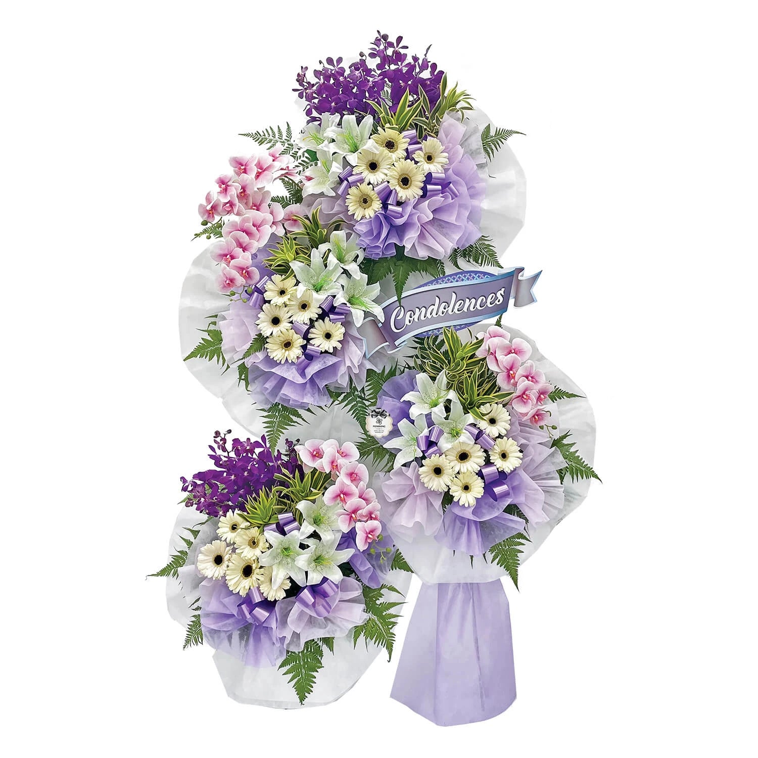 Comforting Memo Condolence Wreath