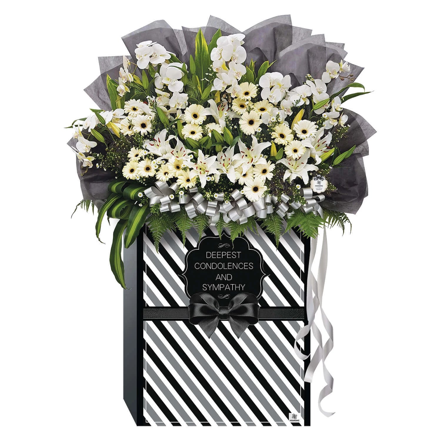 Kind Remembrance Condolence Wreath (width: 180cm)