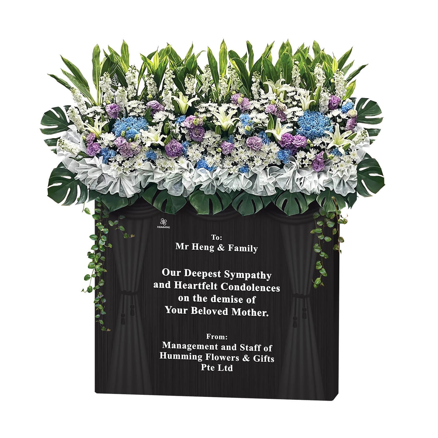 Dignified Farewell Condolence Wreath (w:180cm)