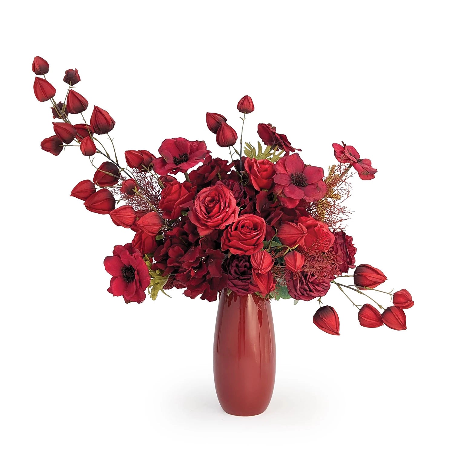Crimson Dynasty Artificial Floral Arrangement