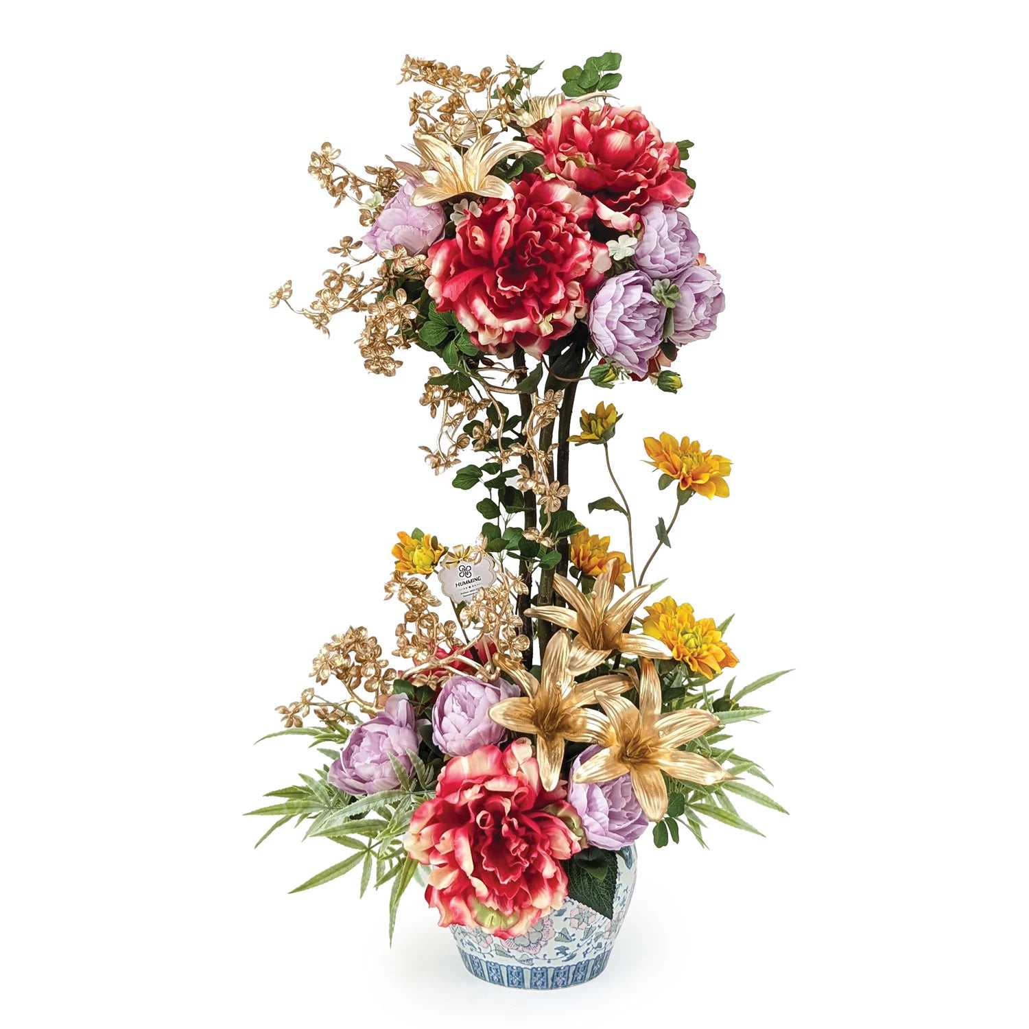 Golden Empress Artificial Floral Arrangement