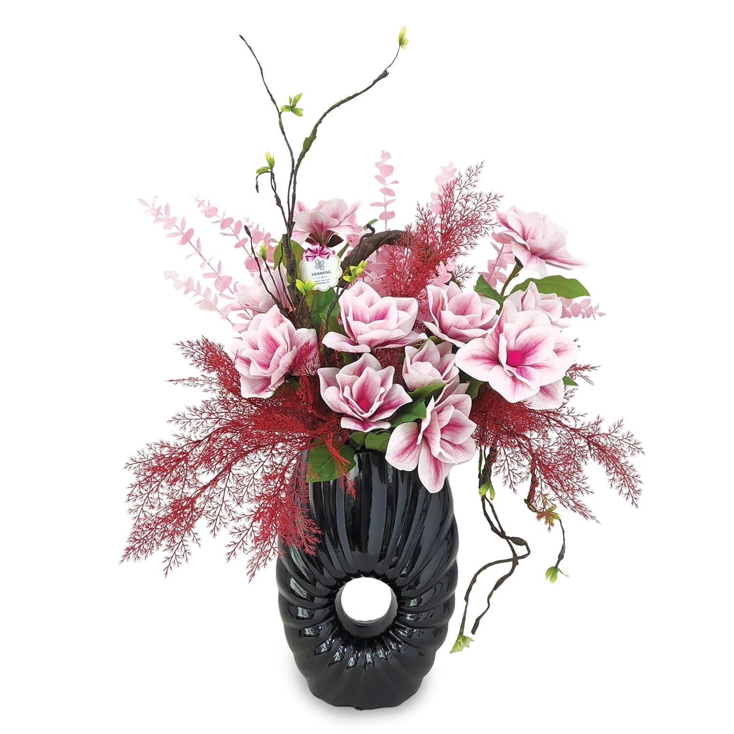Oriental Spring Artificial Flowers Table Arrangement