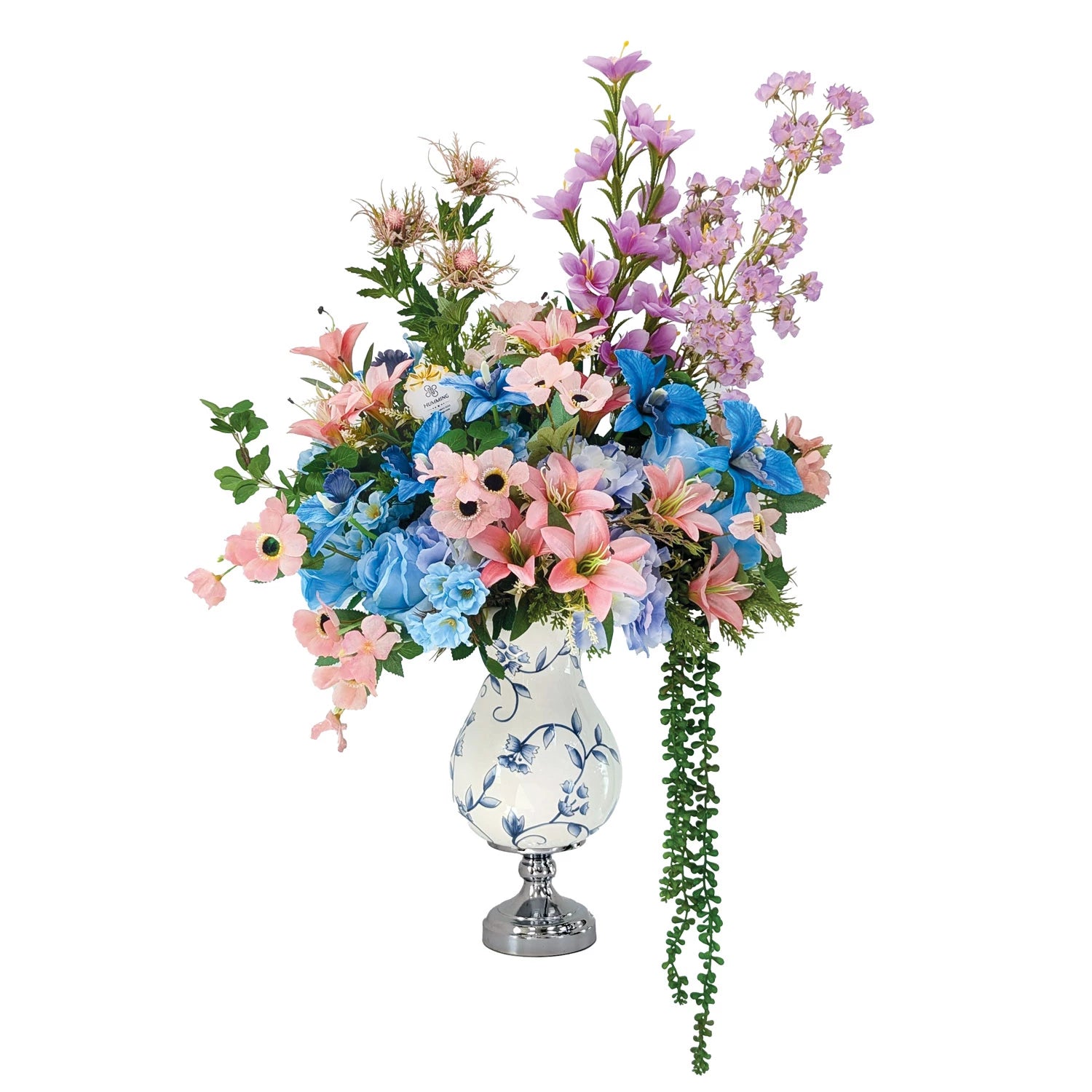 Blush Porcelain Artificial Floral Arrangement