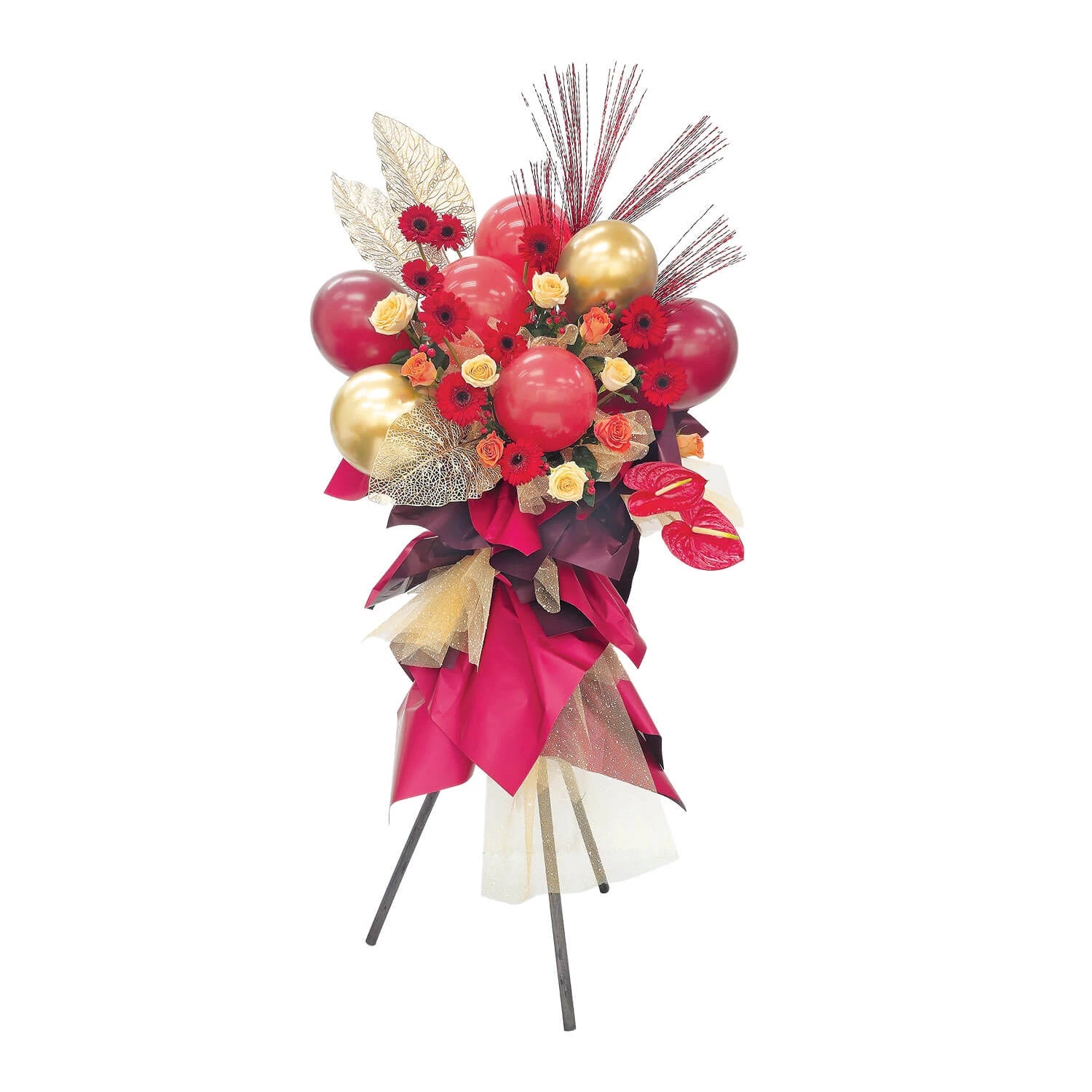 Rosy Opening Congratulatory Flowers