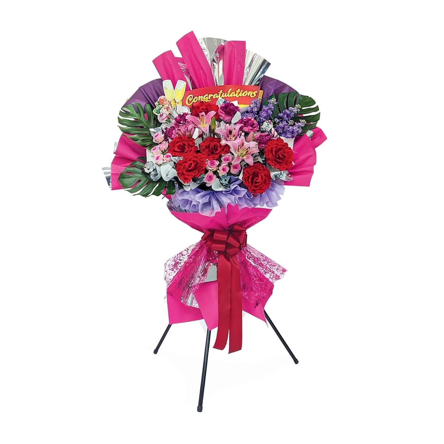 Rosy Fortune Congratulatory Flowers