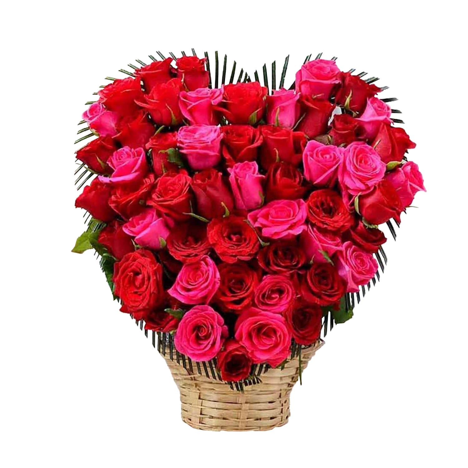 Roses In Heart Shape Table Arrangement
