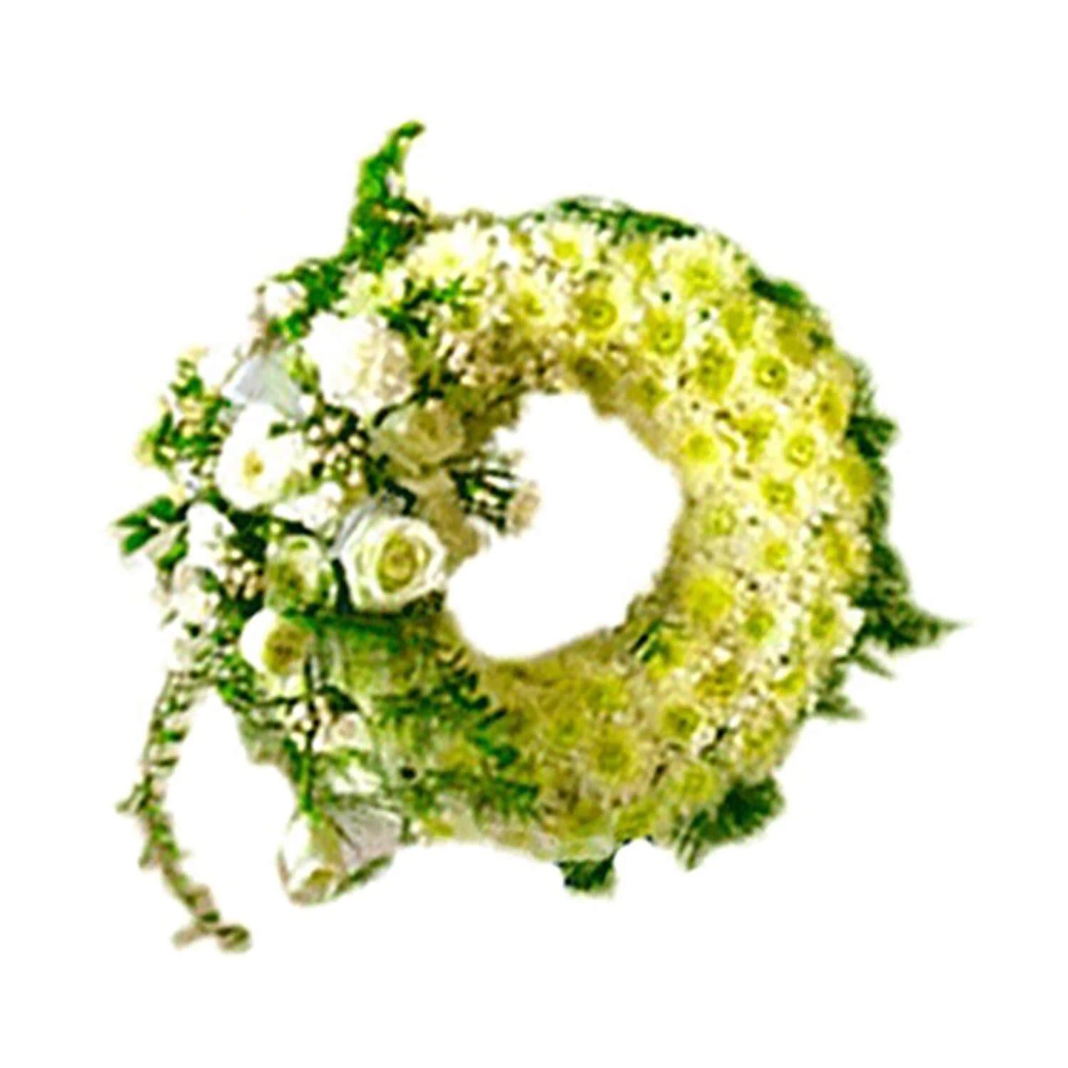 Fresh Flowers Sympathy Wreath