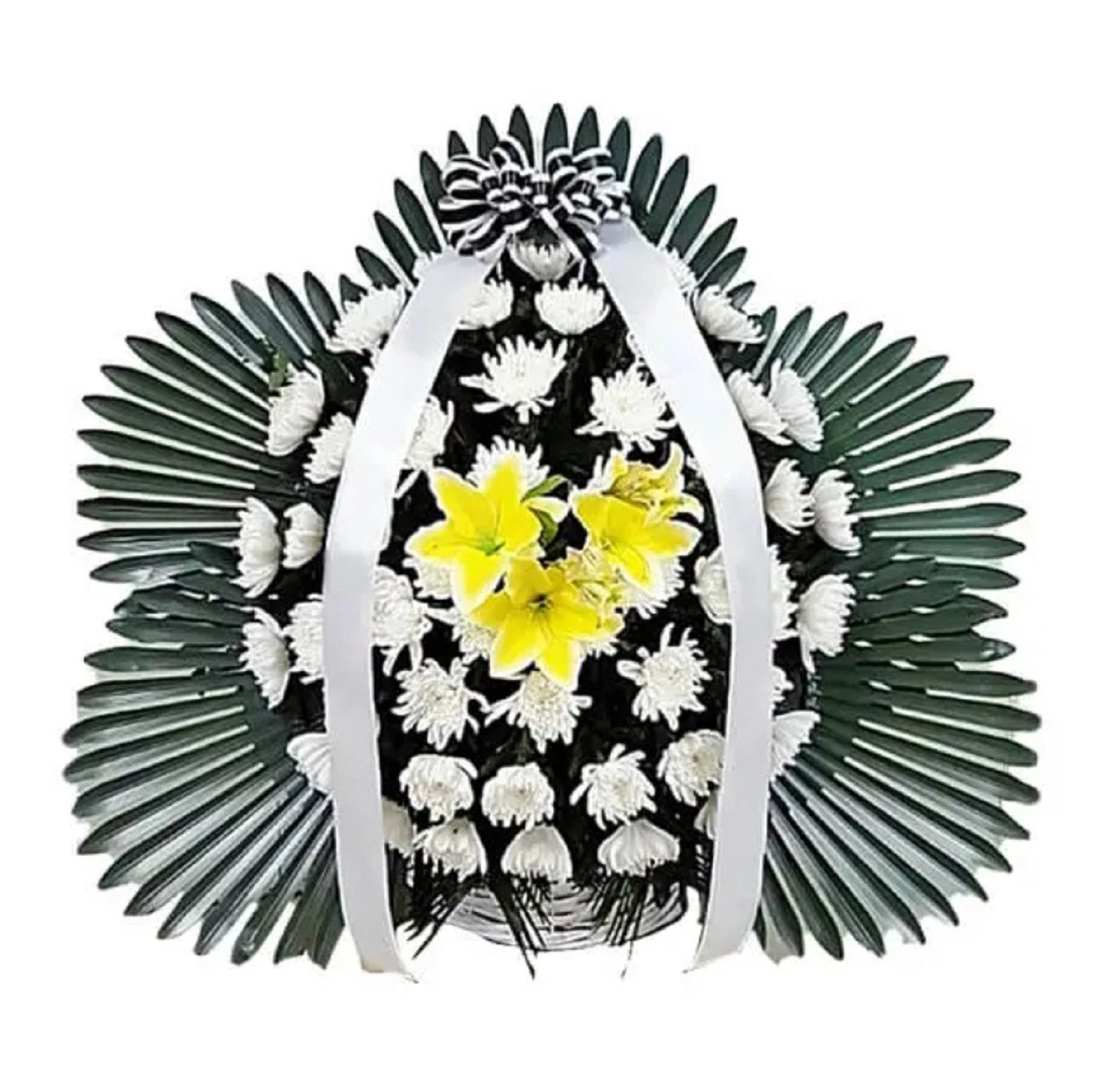 Floral Tribute of Love Funeral Basket