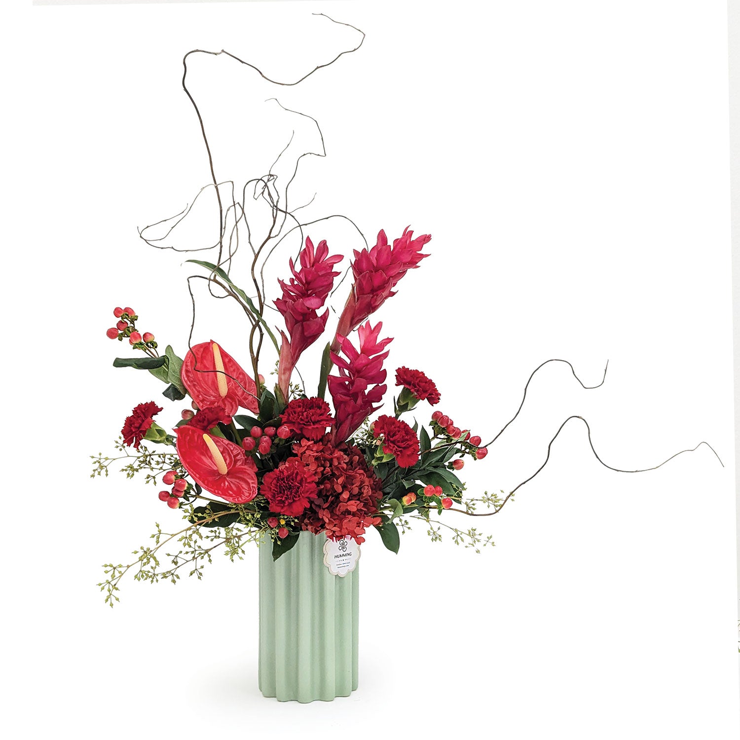 Scarlet Rise Table Flowers
