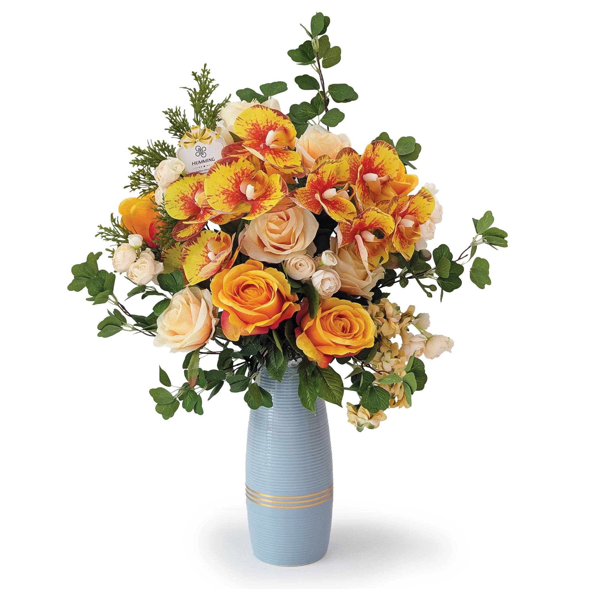 Champagne Sunrise Artificial Floral Arrangement