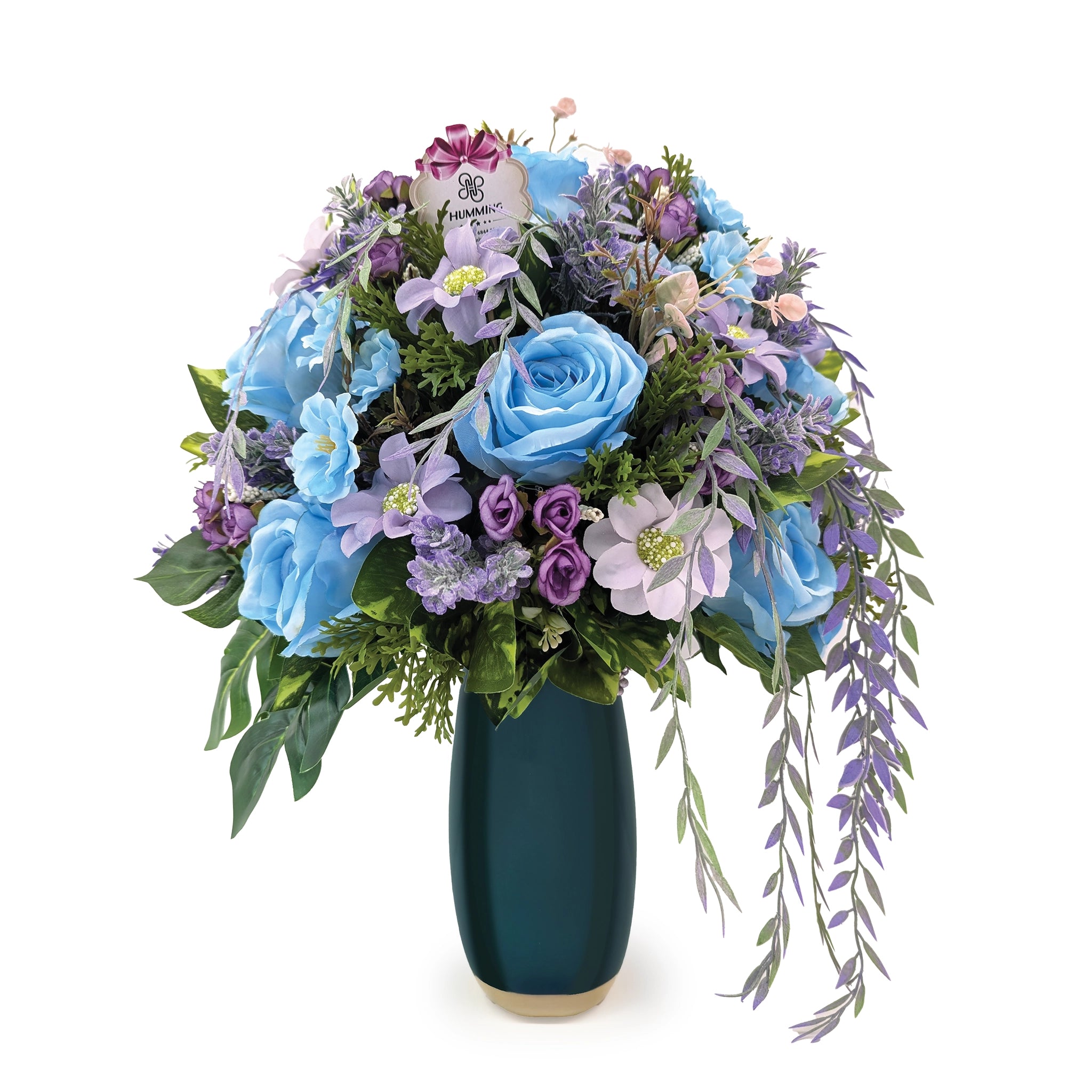 Enchanting Blue Artificial Floral Arrangement