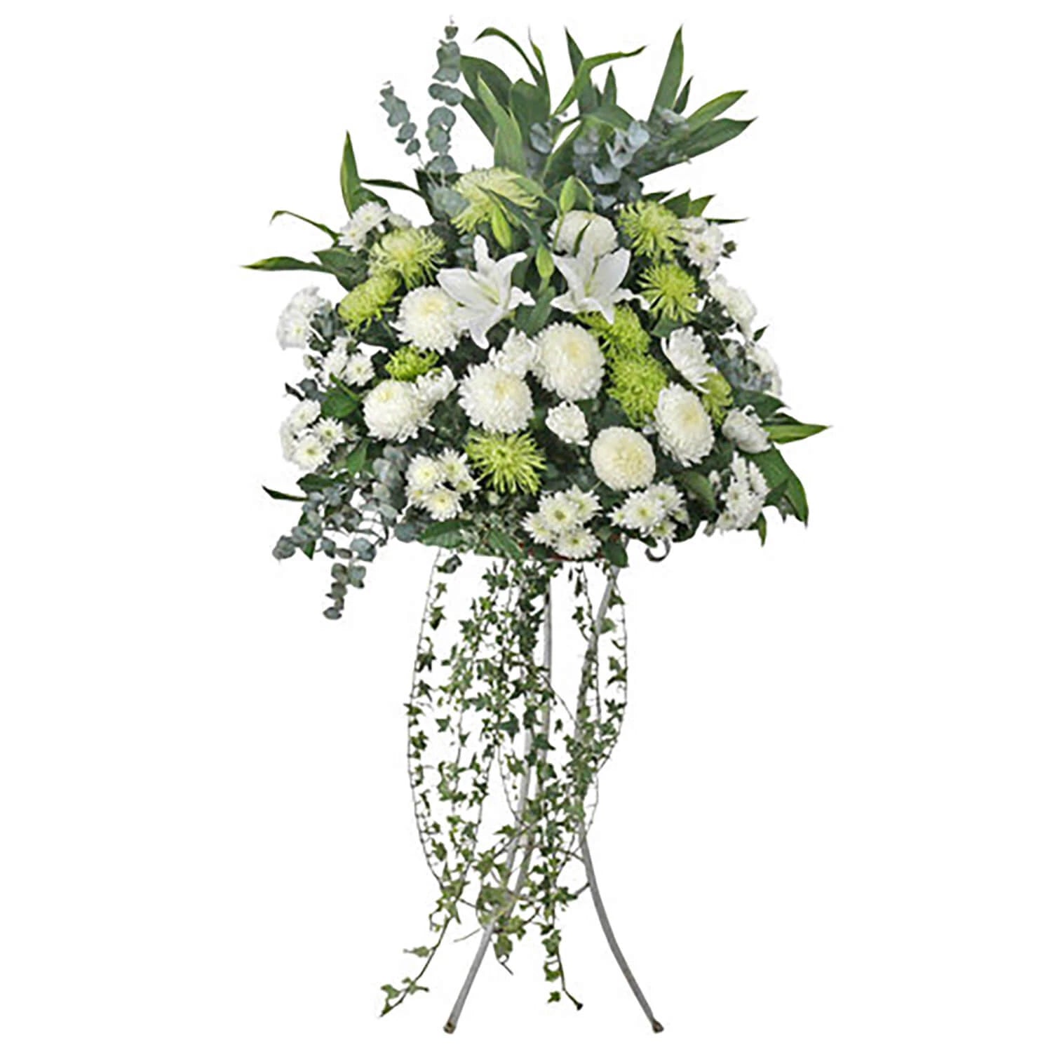 Tranquil Remembrance Condolences Flower Stand