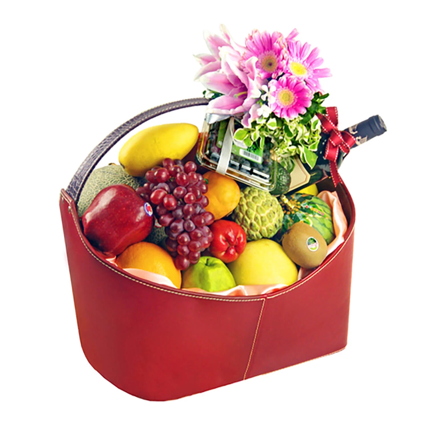 Wine And Fruit Gift Basket