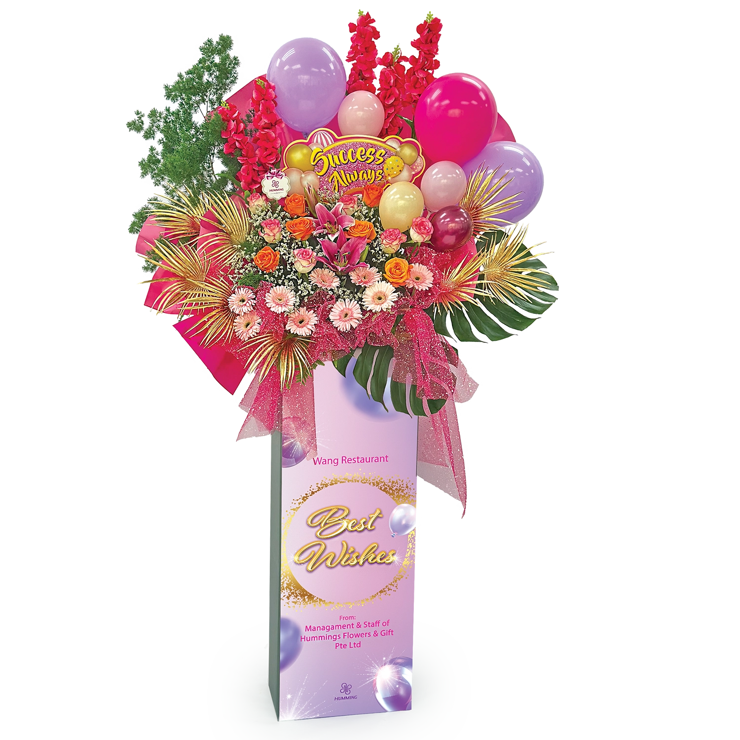 Great Fortune Personalised Congratulatory Flowers