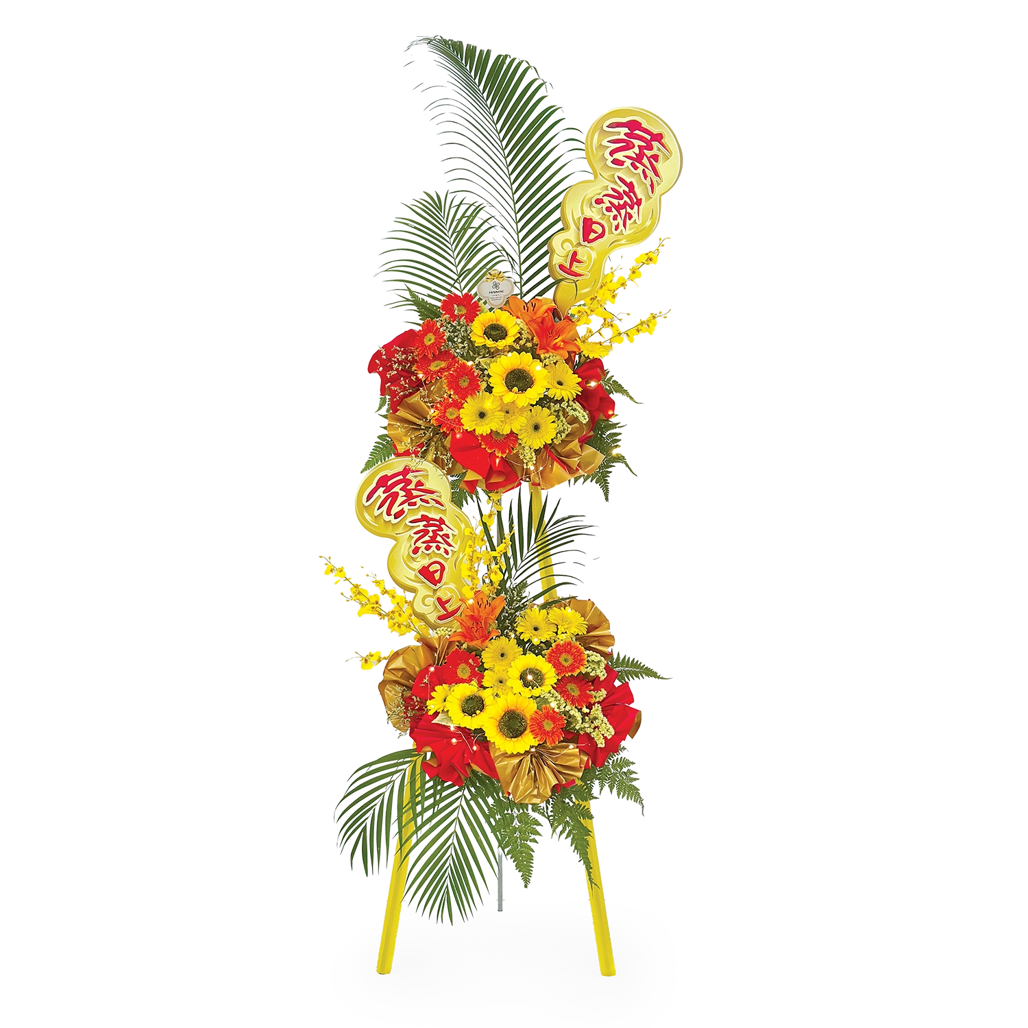 Thriving Fortune Congratulatory Flowers (With Lights)