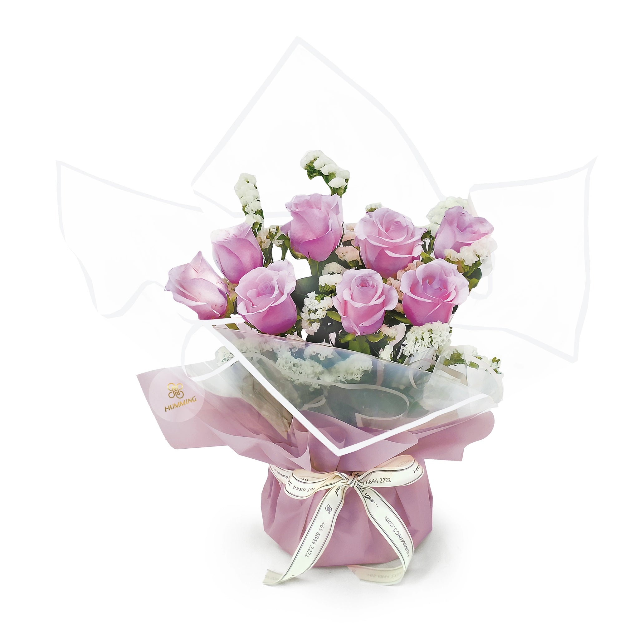 Purple Rose Reverie Hand Bouquet
