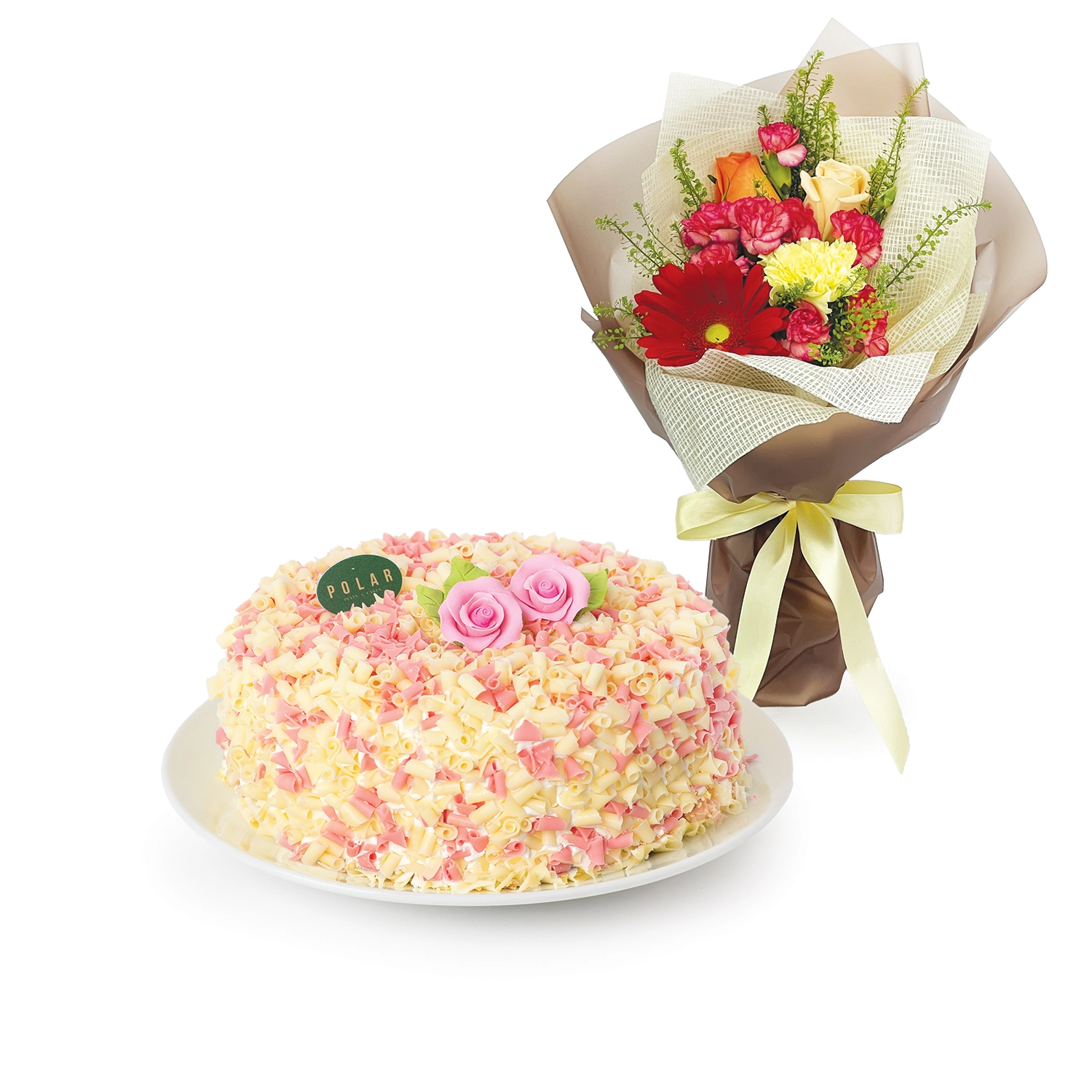 Joyful Indulgence (Polar Cake Fairlady Cake + Bouquet)