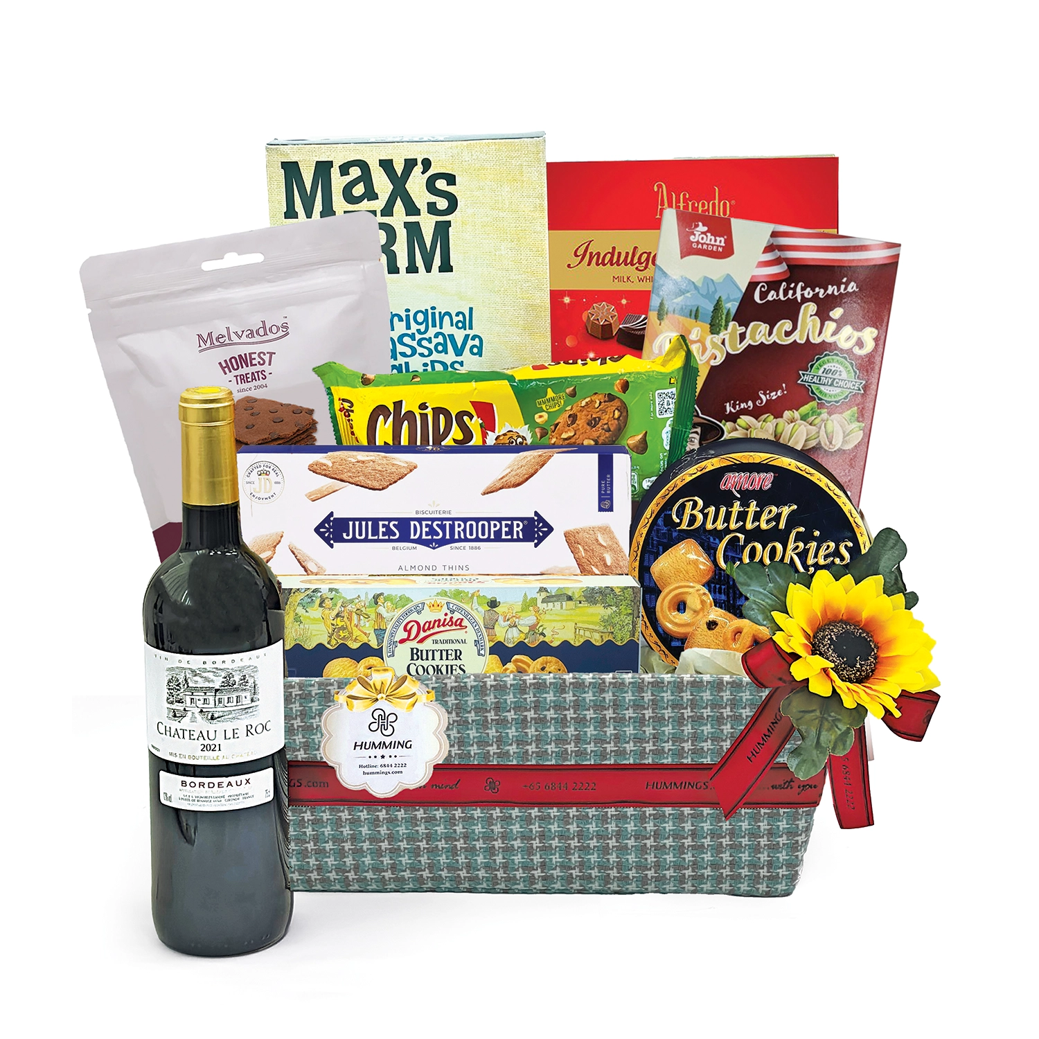 Delightful Gourmet Gift Hamper (With Wine)