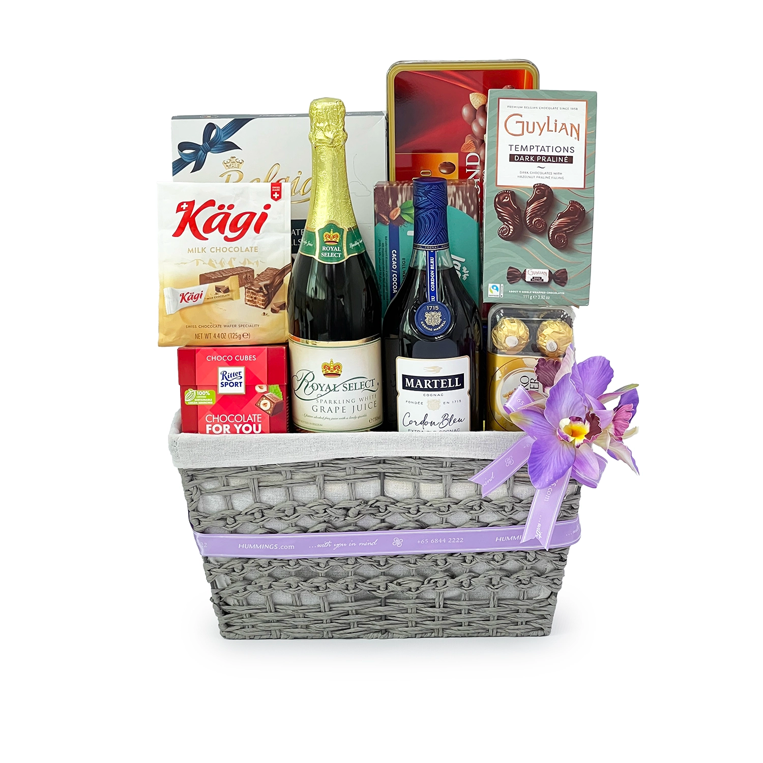 Delightful Deluxe Gourmet Food Hamper (with XO and Sparkling Juice)