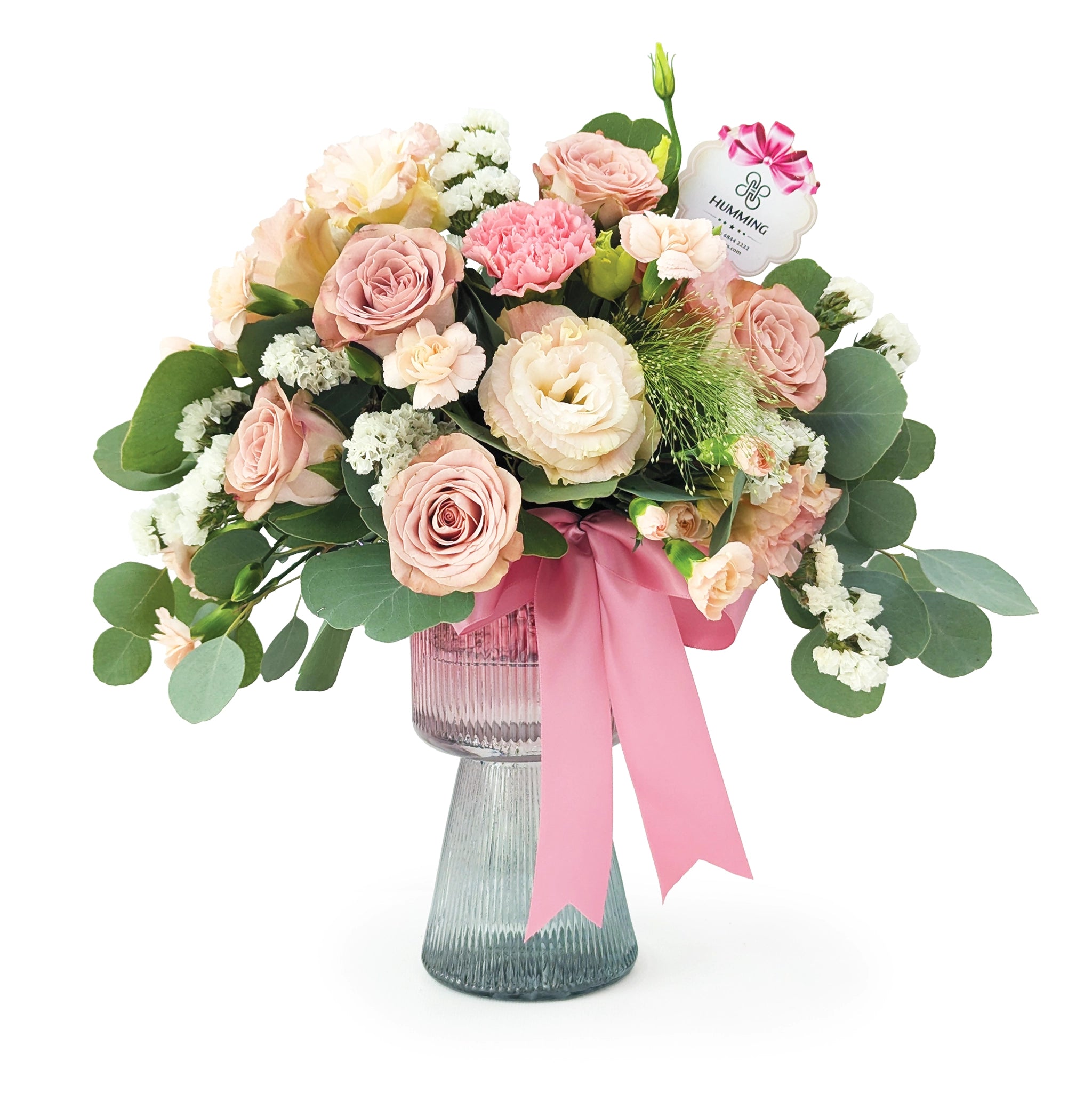 Cosy Pink Table Flowers
