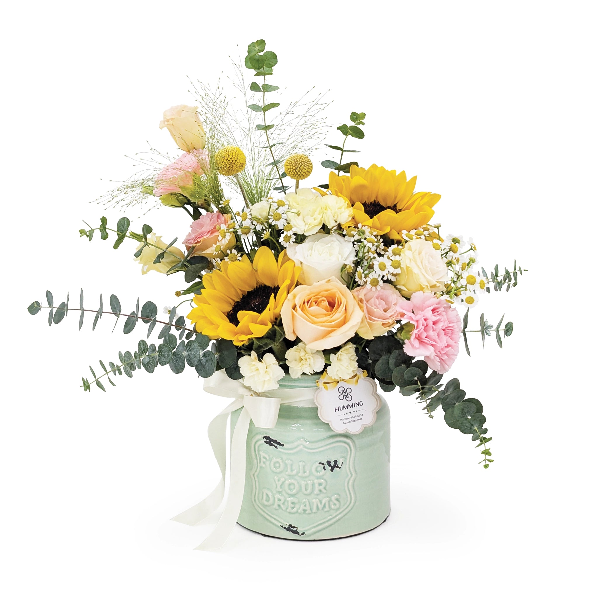 Warm Sunshine Table Flowers