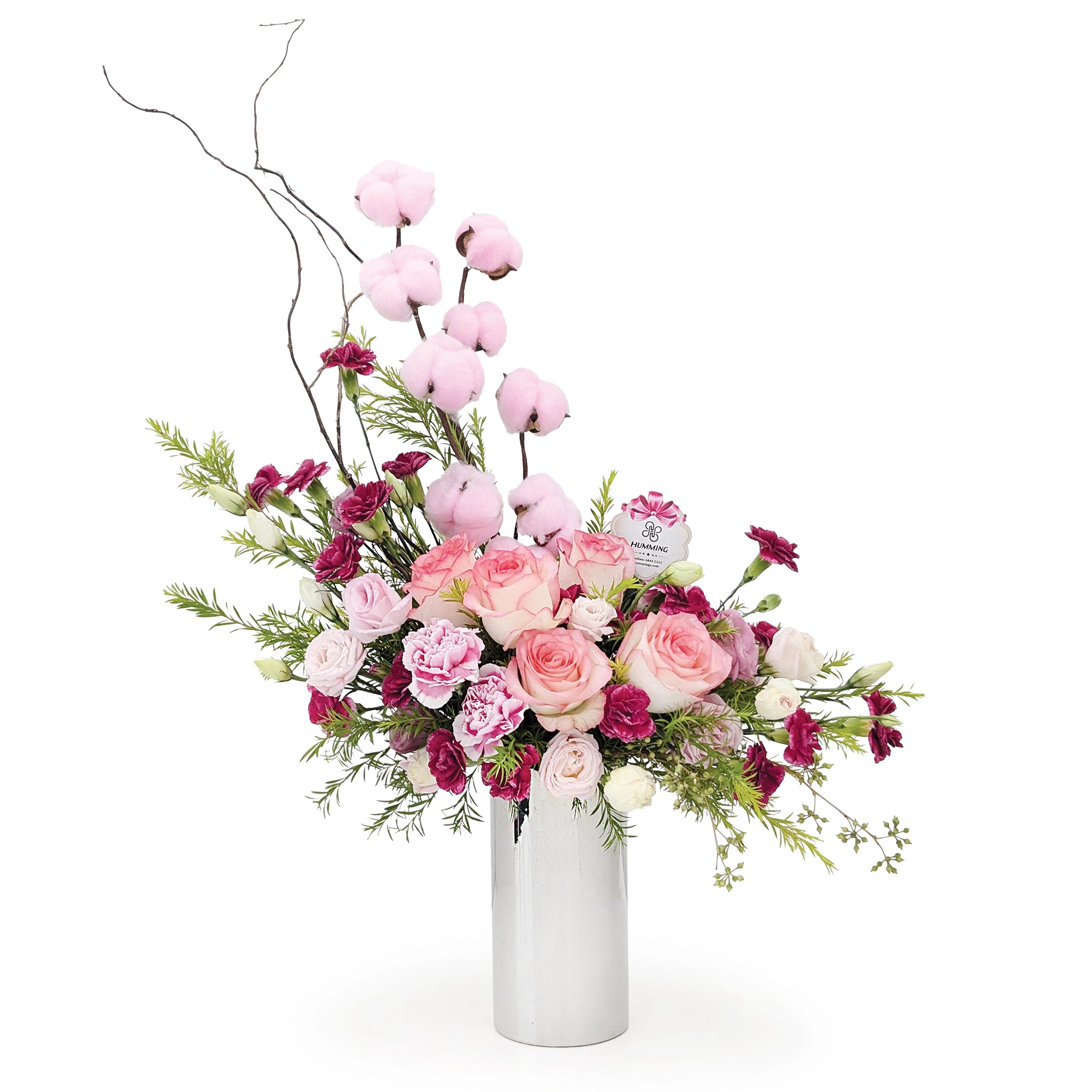 Charming Pink Table Flowers