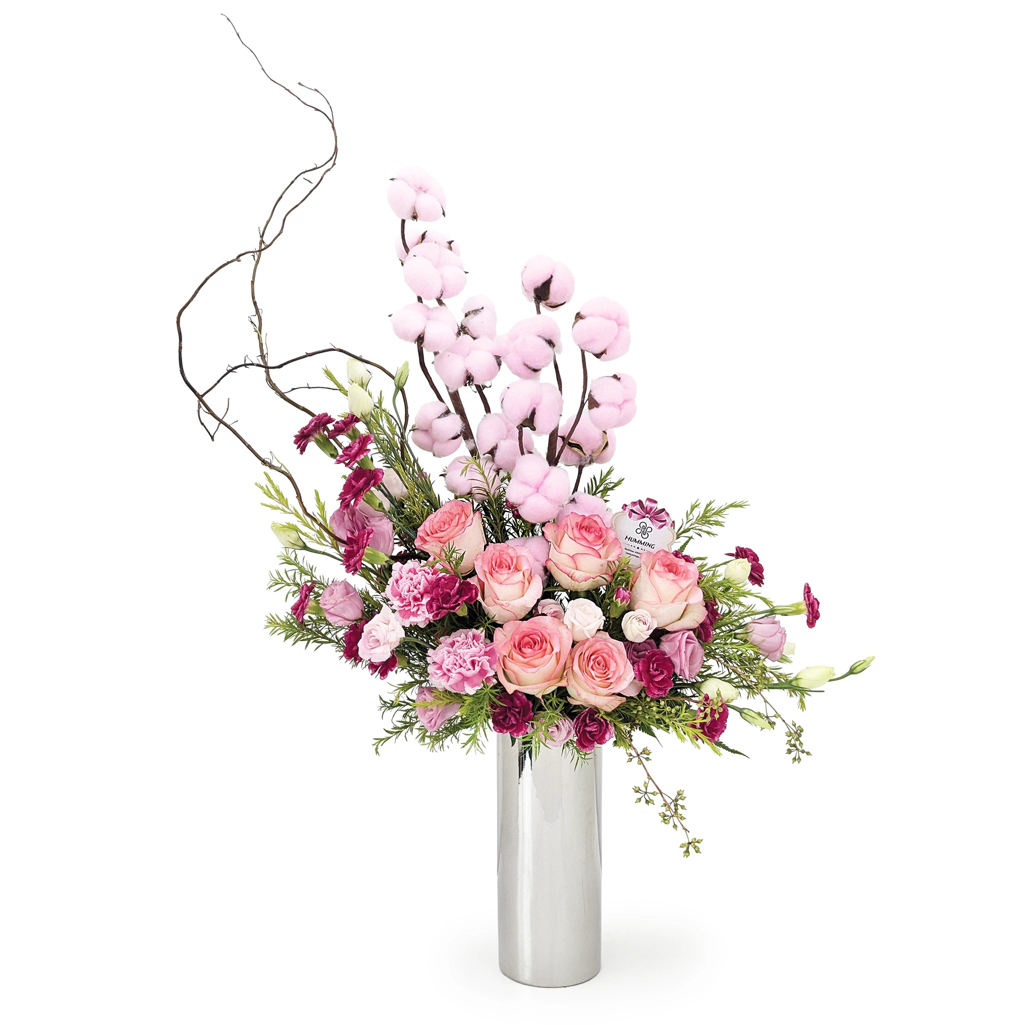 Charming Pink Table Flowers