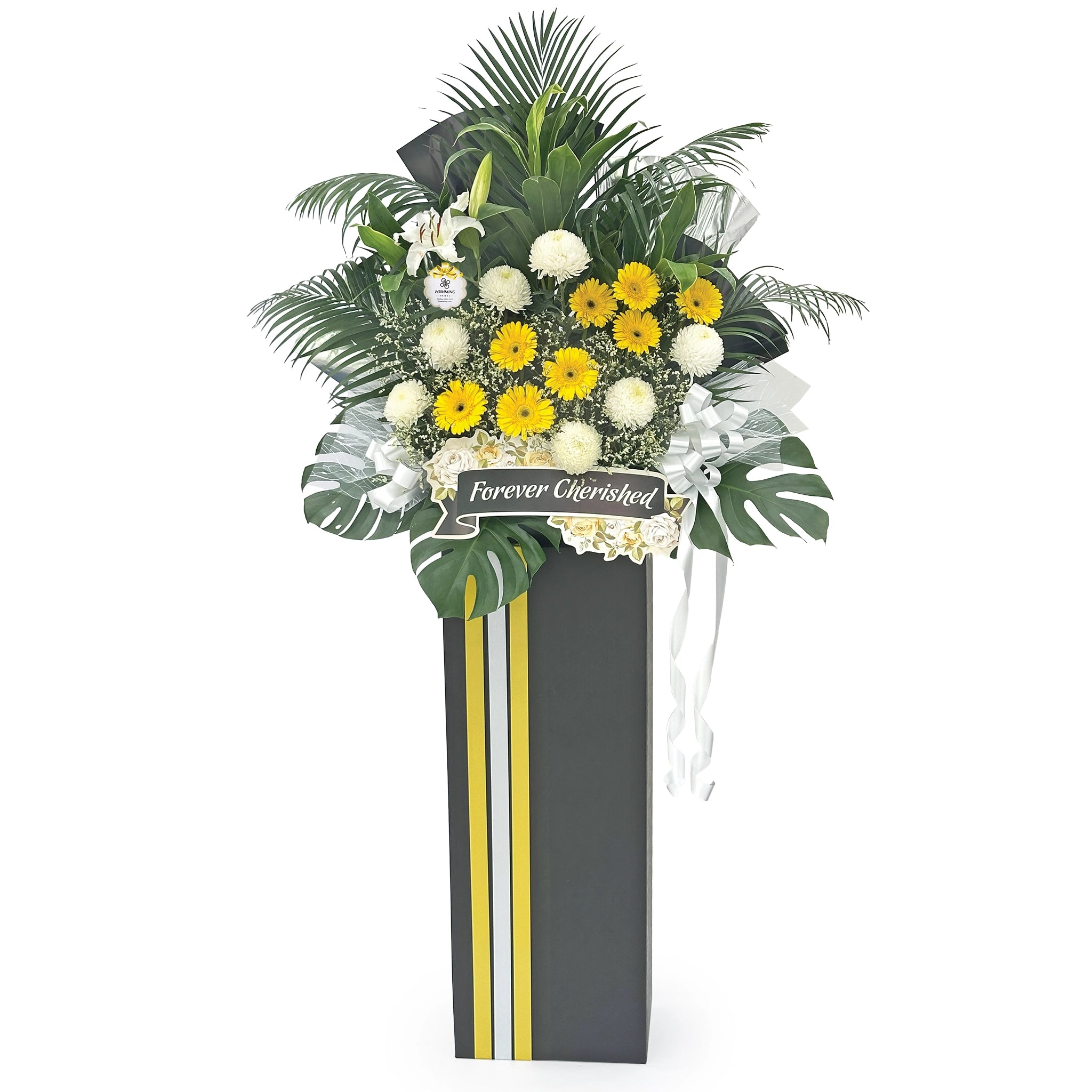 Heart of Gold Condolence Wreath