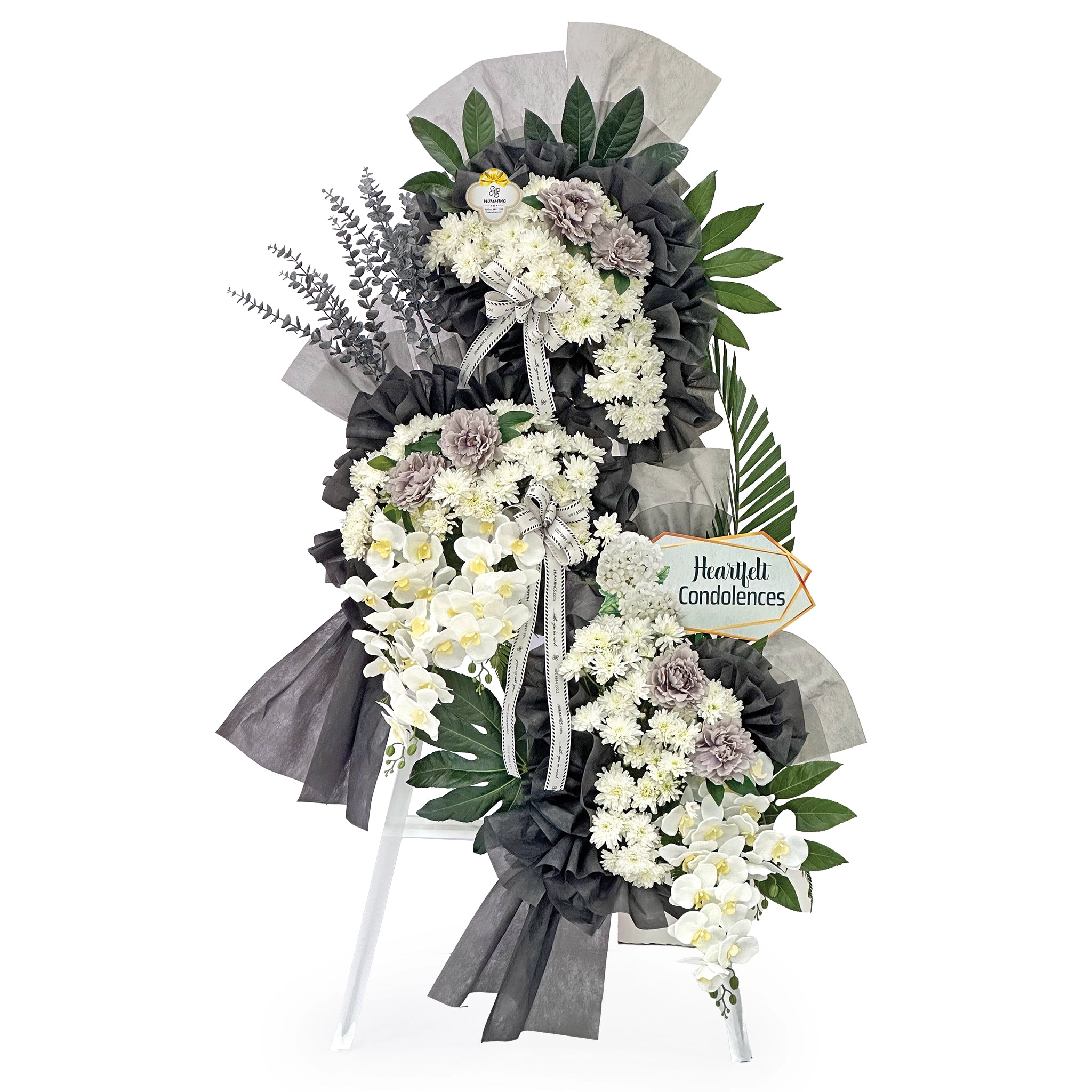 Cascading Legacy Condolence Wreath