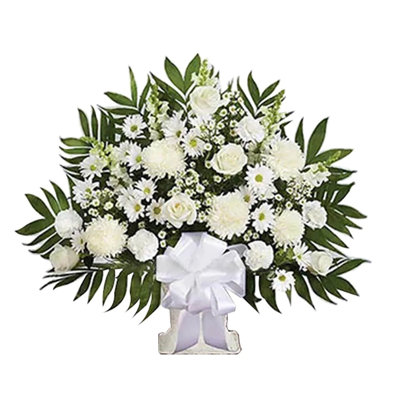 White Sympathy Floor Basket