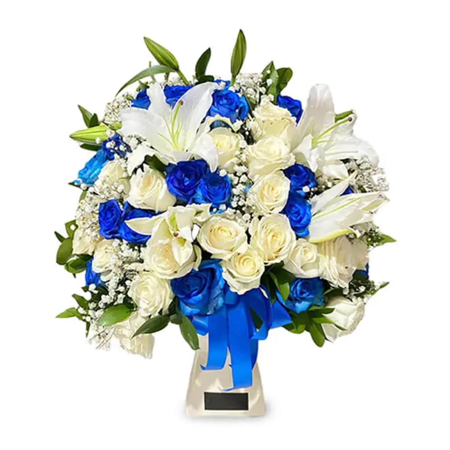 Initial Blu Table Floral Arrangement