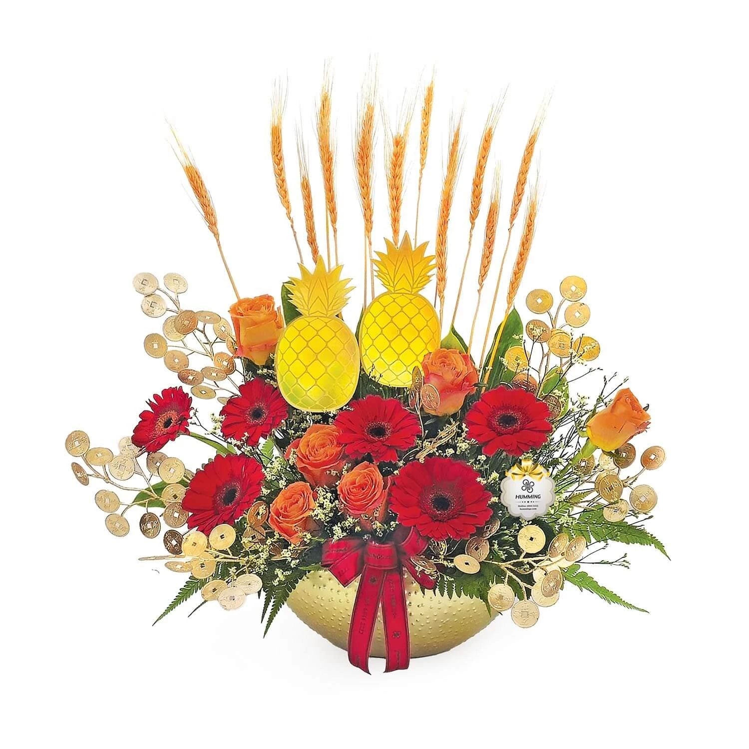 Vibrant Harvest Congratulatory Table Flowers