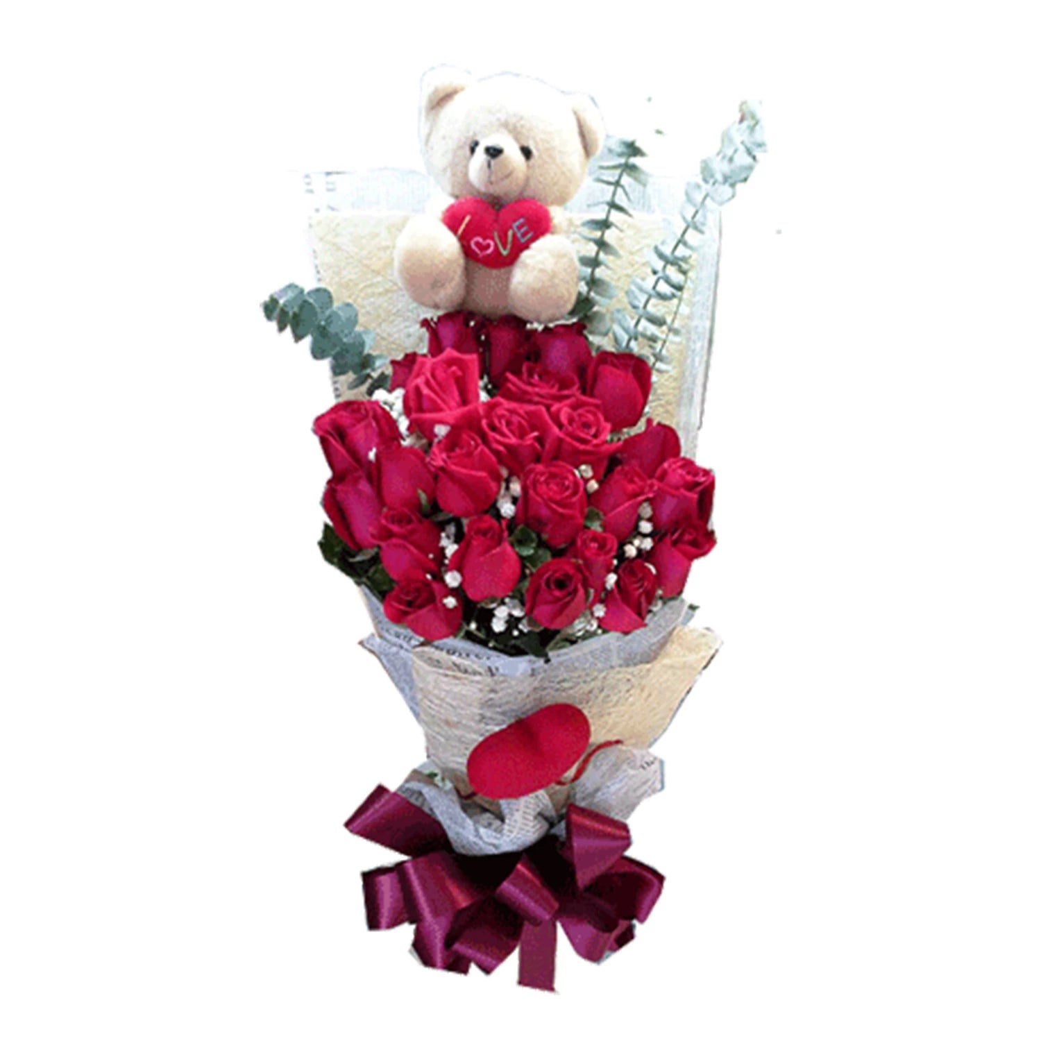 Bear Rose Bouquet