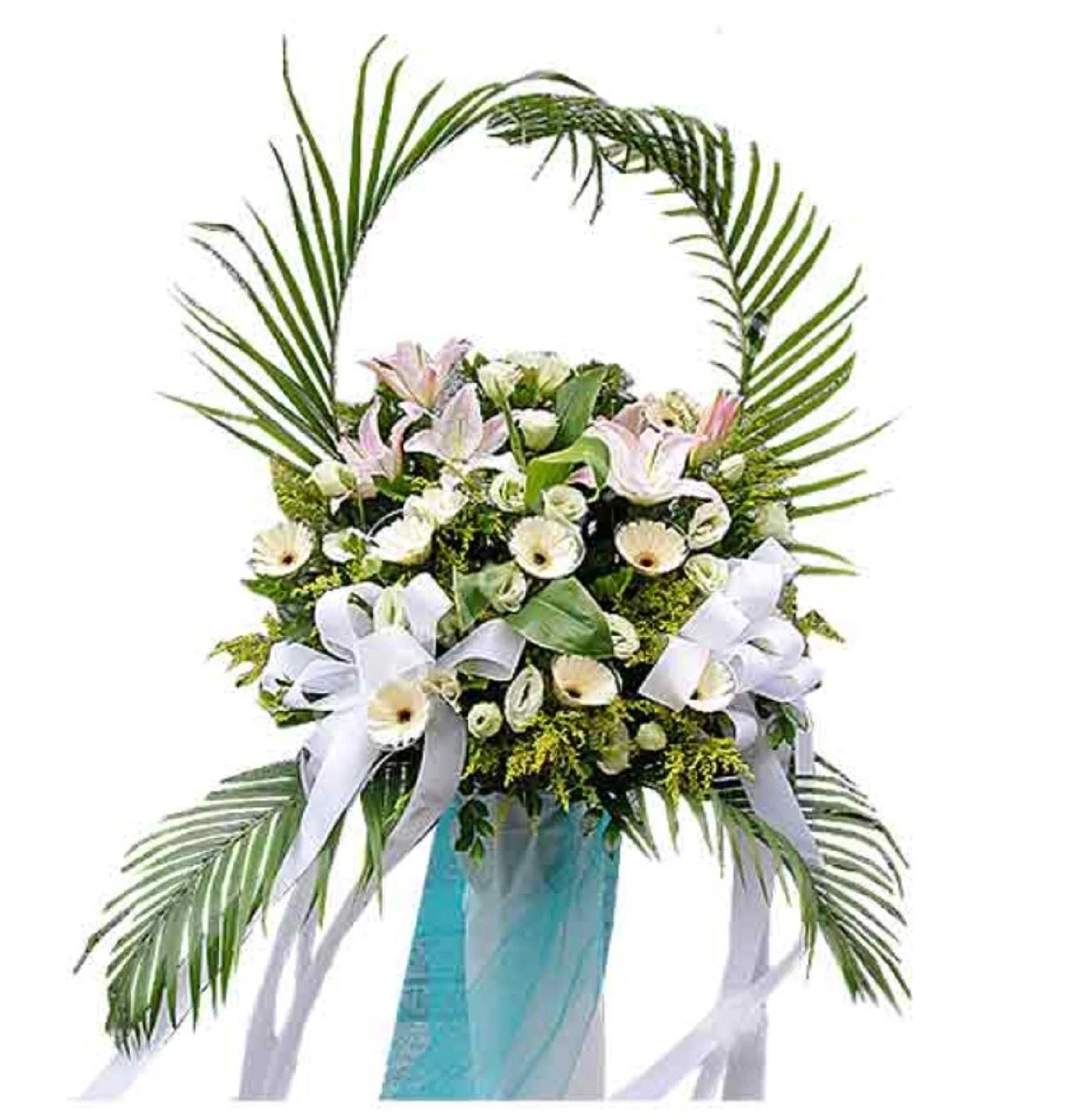 Comforting Side Condolence Wreath