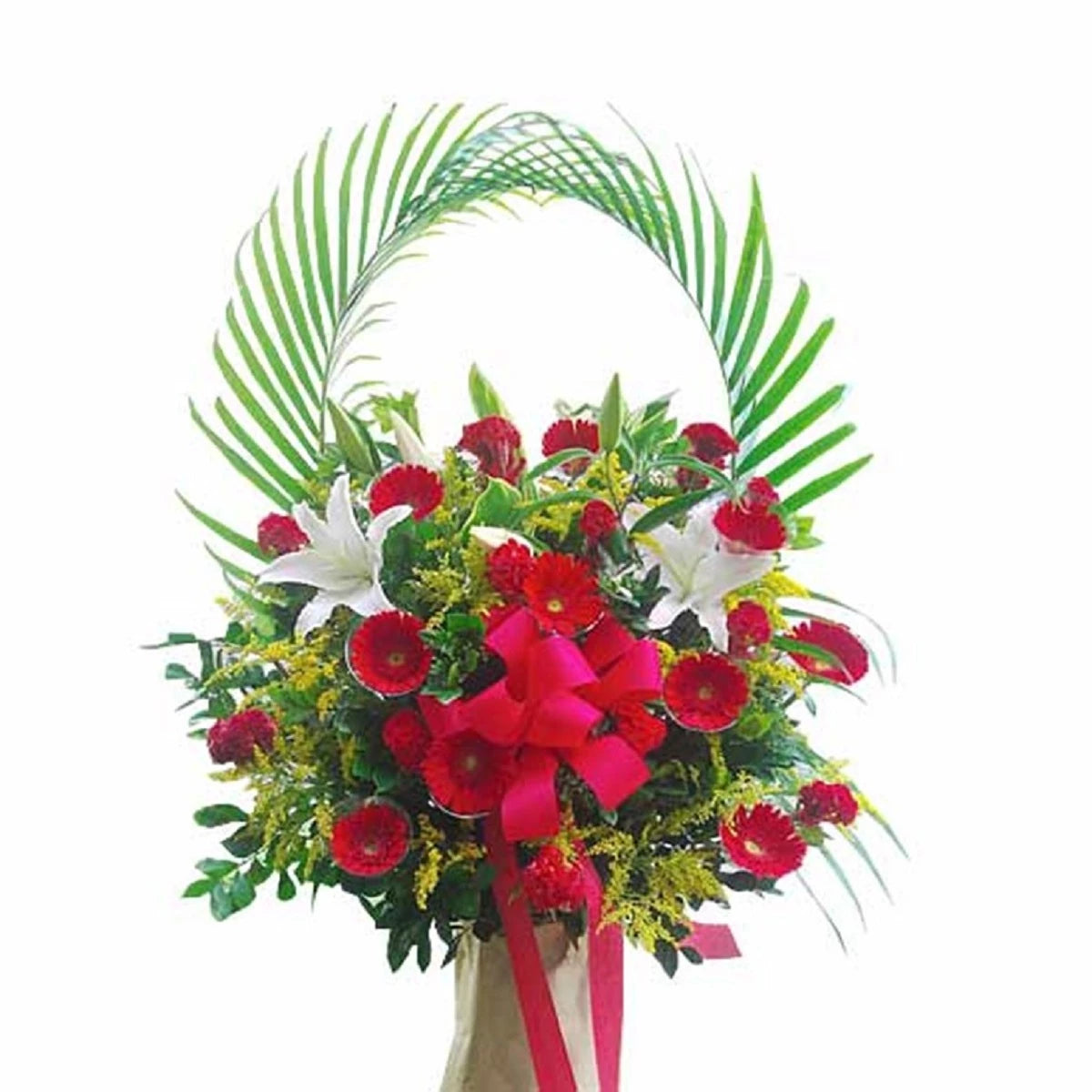 Standing Red Congratulatory Flower